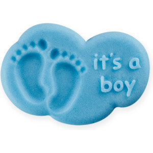 Συννεφάκια με πατουσάκι γαλάζια 3cm 20τεμ ζαχαρωτά Sugart