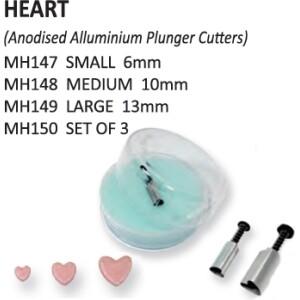 Alternative view of Κουπάτ καρδιές με ελατήριο μεταλλικό 3τεμ PME