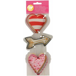 Κουπάτ καρδιές και βέλος 8cm Wilton