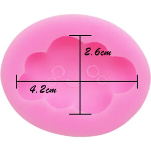 Alternative view of Καλούπι σιλικόνης συννεφάκι με φατσούλα 4,2x6cm