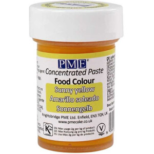 Χρώμα ζαχαροπλαστικής πάστα κίτρινο yellow 25γρ PME