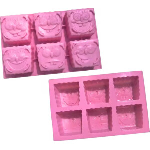 Alternative view of Φόρμα σιλικόνης αρκουδάκι τύπου Μπομπ σφουγγαράκης 6τεμ