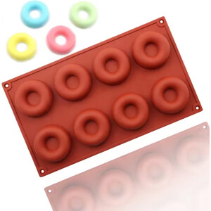 Φόρμα σιλικόνης donut 6,1cm 8τεμ