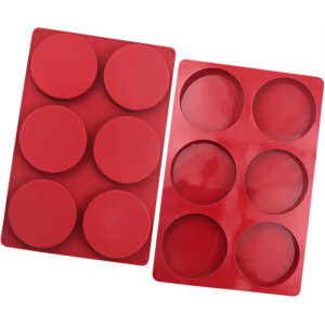 Alternative view of Φόρμα σιλικόνης στρόγγυλο 9cm 6τεμ