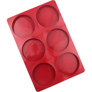 Φόρμα σιλικόνης στρόγγυλο 9cm 6τεμ