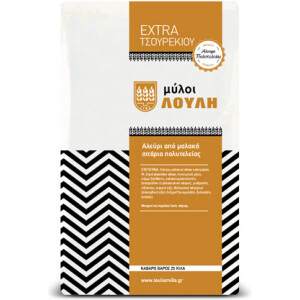 Αλεύρι για τσουρέκι extra Mύλοι Λούλη 25 κιλά