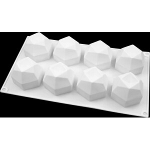 Alternative view of Φόρμα σιλικόνης στρόγγυλα diamond 6,5x5,6cm 8τεμ