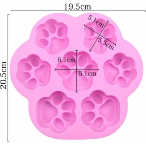 Alternative view of Φόρμα σιλικόνης πατούσες σκύλου 7τεμ