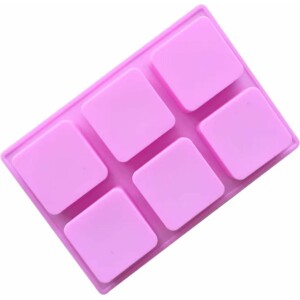 Alternative view of Φόρμα σιλικόνης τετράγωνα με στρογγυλεμένες γωνίες 6cm 6τεμ
