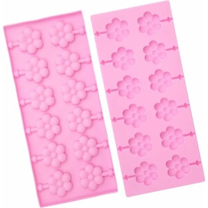 Φόρμα σιλικόνης γλυφιτζούρια λουλούδια 12τεμ