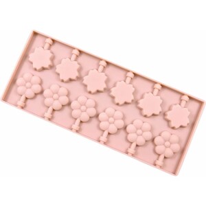 Φόρμα σιλικόνης γλυφιτζούρια λουλούδια 2 σχέδια 12 τεμ