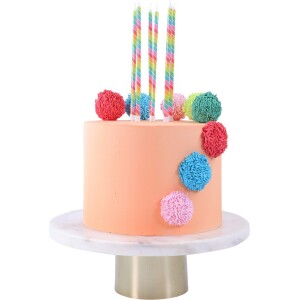 Alternative view of Κεριά πολύχρωμα ριγέ 18cm 6τεμ PME