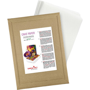 Φύλλα βρώσιμης εκτύπωσης Α4 λευκά 25τεμ Saracino