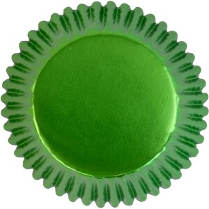 Θήκες cupcake πράσινo μεταλλιζέ 5cm 30τεμ PME