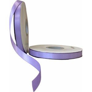 Alternative view of Κορδέλα σατέν mauve με ούγια 12mm 50m διπλής όψης