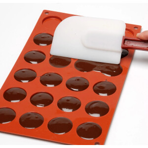 Σπάτουλα σιλικόνης μαρίζ λευκή 41cm Silikomart