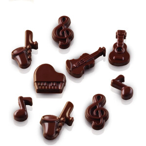 Alternative view of Φόρμα σιλικόνης μουσική 14x5ml Silikomart