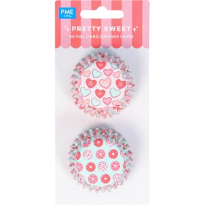 Θήκες cupcake mini Pretty Sweet 60τεμ PME