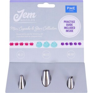 Κορνέ σετ mini cupcakes and stars Jem