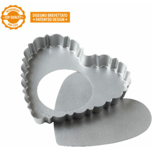 Alternative view of Ταψί αντικολλητικό για τάρτα καρδιά 25x23x3cm Decora