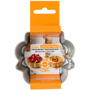 Ταψί αντικολλητικό για ταρτάκι 8x3cm Decora