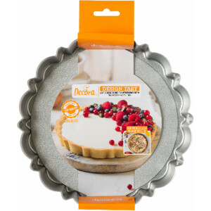 Ταψί αντικολλητικό για τάρτα 20x3cm Decora