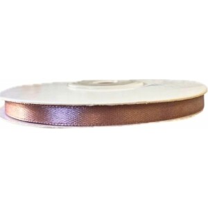 Κορδέλα σαντέν σάπιο μήλο ανοικτό 6mm 25m διπλής όψης