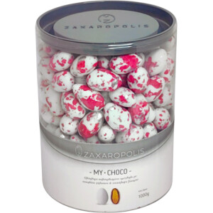 Κουφέτα My choco αμυγδάλου πιτσιλωτό φούξια  mix γεύσεων 1 κιλό Zaxaropolis