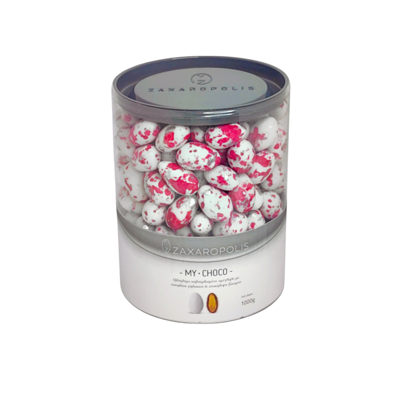 Κουφέτα My choco αμυγδάλου πιτσιλωτό φούξια mix γεύσεων 1 κιλό Zaxaropolis