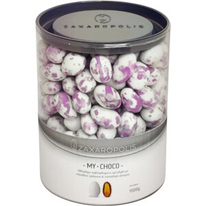 Κουφέτα My choco αμυγδάλου πιτσιλωτό λίλα mix γεύσεων 1 κιλό Zaxaropolis