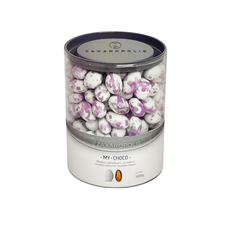 Κουφέτα My choco αμυγδάλου πιτσιλωτό λίλα mix γεύσεων 1 κιλό Zaxaropolis
