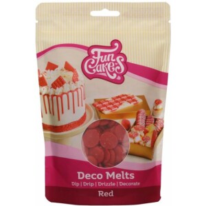 Alternative view of Deco melts κόκκινο 250γρ Funcakes
