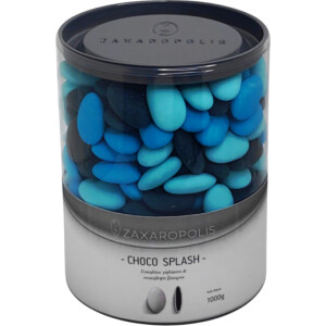 Κουφέτα Choco splash αποχρώσεις μπλε mix γεύσεων 1 κιλό Zaxaropolis