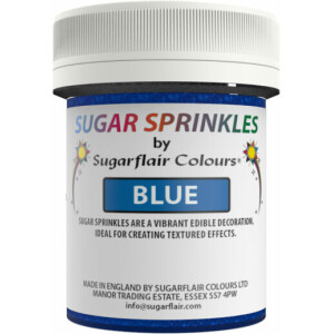 Ζάχαρη μπλε 40γρ Sugar Sprinkles Sugarflair