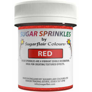 Ζάχαρη κόκκινη 40γρ Sugar Sprinkles Sugarflair