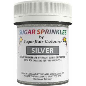 Ζάχαρη ασημί 40γρ Sugar Sprinkles Sugarflair