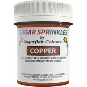 Ζάχαρη χάλκινη copper 40γρ Sugar Sprinkles Sugarflair