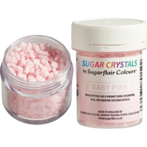 Alternative view of Sugar crystals κρύσταλλοι ζάχαρης baby pink 45ml Sugarflair