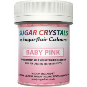 Sugar crystals κρύσταλλοι ζάχαρης baby pink 45ml Sugarflair