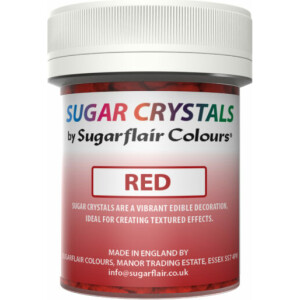 Sugar crystals κρύσταλλοι ζάχαρης κόκκινο  45ml Sugarflair