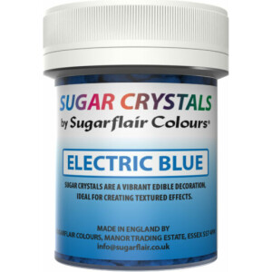 Sugar crystals κρύσταλλοι ζάχαρης electric blue  45ml Sugarflair