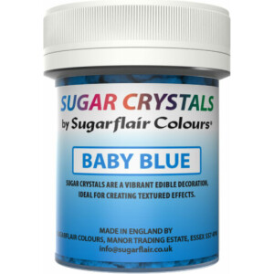 Sugar crystals κρύσταλλοι ζάχαρης baby blue 45ml Sugarflair