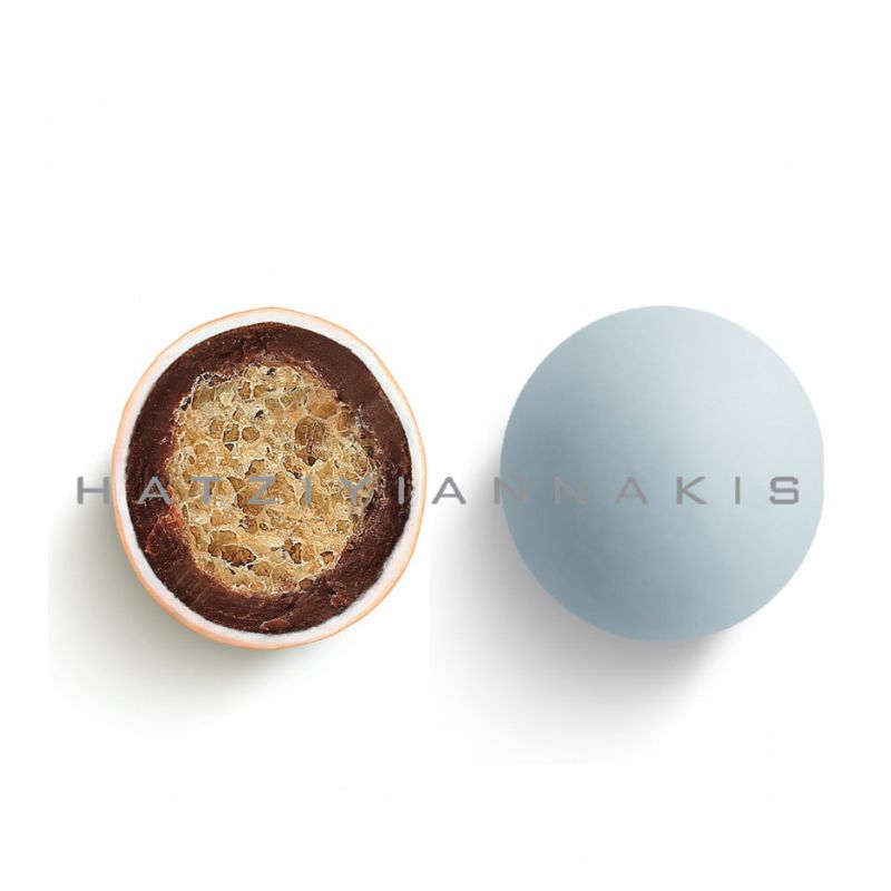 Κουφέτα Crispy twist γαλάζιο ματ γεύση τύπου Bueno 700γρ Χατζηγιαννάκη