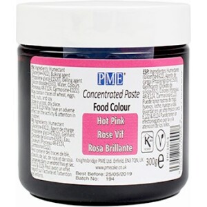Χρώμα ζαχαροπλαστικής πάστα ροζ hot pink 300γρ PME