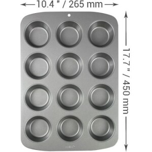 Alternative view of Ταψί αντικολλητικό για μάφιν 12 θέσεων 45x26,5x5cm PME