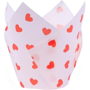 Alternative view of Θήκες για muffin τουλίπες Love Hearts 24τεμ PME