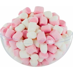 Marshmallow κιμωλίες λευκές ροζ μικρές 1 κιλό Fini