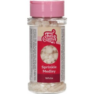 Sprinkles λευκό medley 65γρ Funcakes