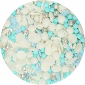 Alternative view of Sprinkles λευκό γαλάζιο medley frozen 50γρ Funcakes