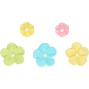 Alternative view of Λουλούδια πολύχρωμα παστέλ 32τεμ Funcakes